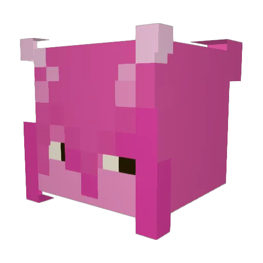 Lorviel Minecraft avatar head, 3D render