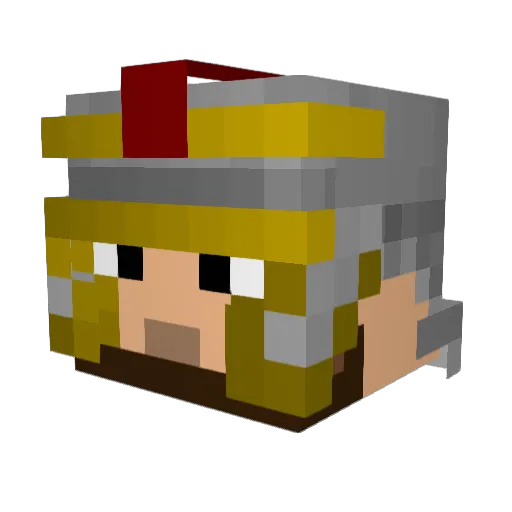 Lory470 Minecraft avatar head, 3D render