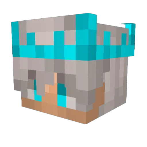 LoryTheHawk Minecraft avatar head, 3D render