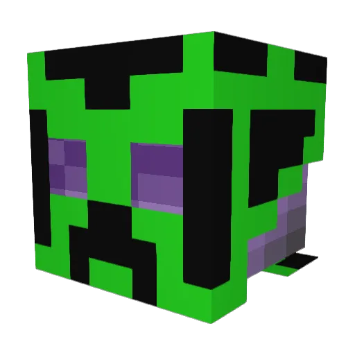 LosNice Minecraft avatar head, 3D render