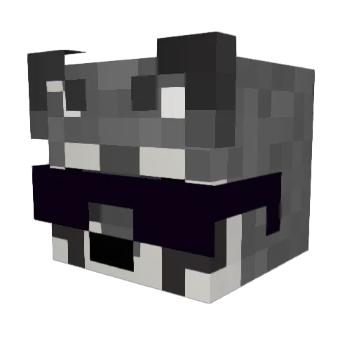 LosTurbo Minecraft avatar head, 3D render
