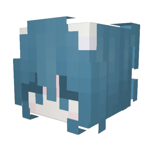 Los_craft Minecraft avatar head, 3D render