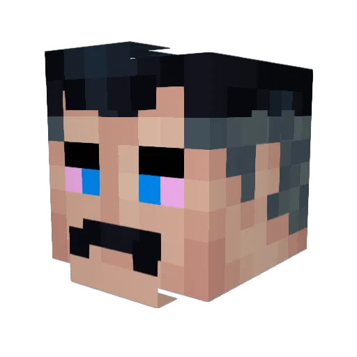 Loscarso90 Minecraft avatar head, 3D render