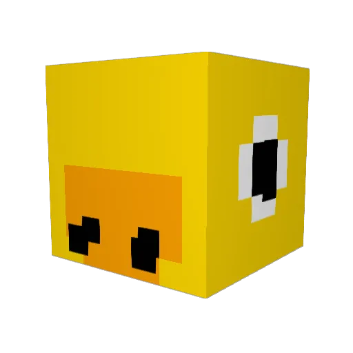 Loscas Minecraft avatar head, 3D render