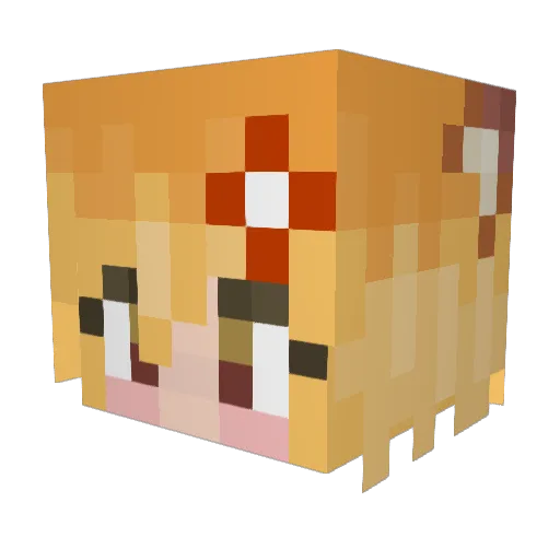 LoseALife Minecraft avatar head, 3D render