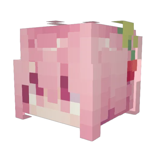 LoseSand Minecraft avatar head, 3D render