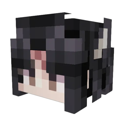 Losehea Minecraft avatar head, 3D render