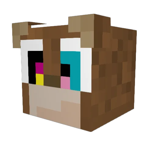 Loser_syth Minecraft avatar head, 3D render