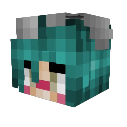Loseralerttt Minecraft avatar head, 3D render