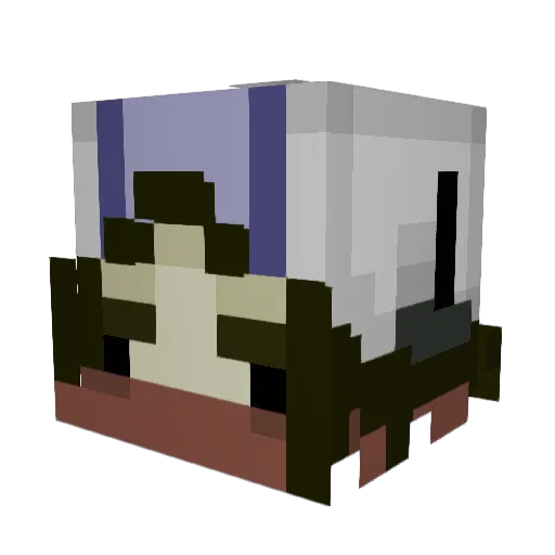 Loserino_ Minecraft avatar head, 3D render