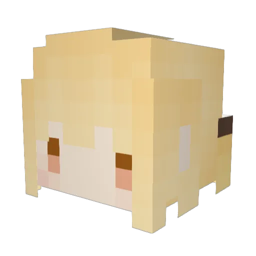 LosingSouL Minecraft avatar head, 3D render