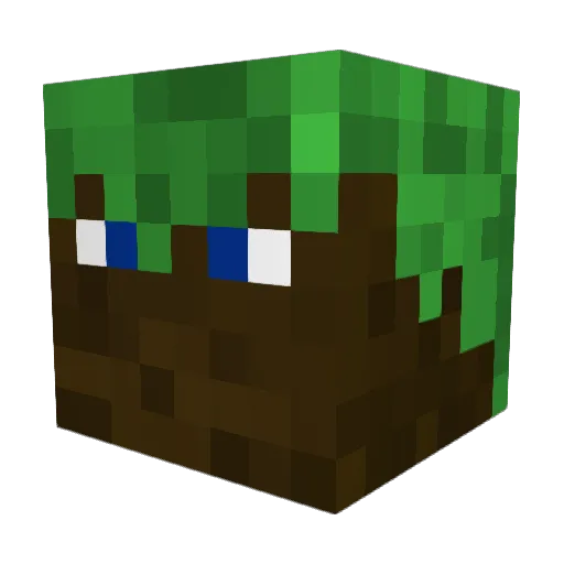 Losing__ Minecraft avatar head, 3D render