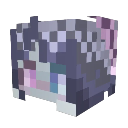 Losinish Minecraft avatar head, 3D render
