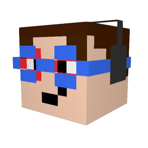 Losirez Minecraft avatar head, 3D render