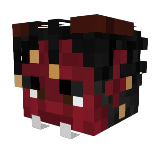 Losohan Minecraft avatar head, 3D render