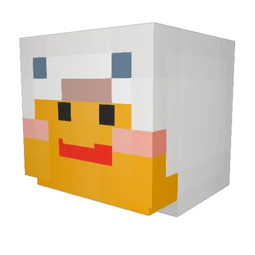Lossom_yo Minecraft avatar head, 3D render