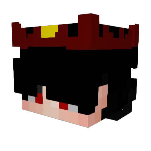 LosstGHG Minecraft avatar head, 3D render