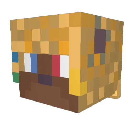Lost1642 Minecraft avatar head, 3D render
