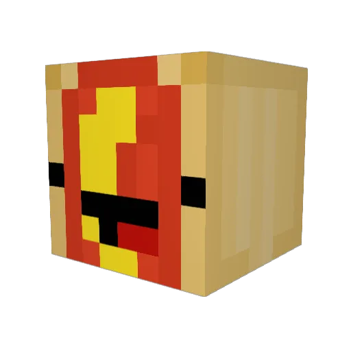 LostAbyss Minecraft avatar head, 3D render