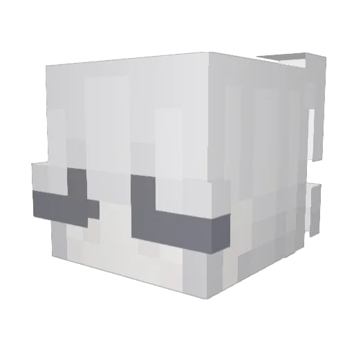 LostArc1 Minecraft avatar head, 3D render