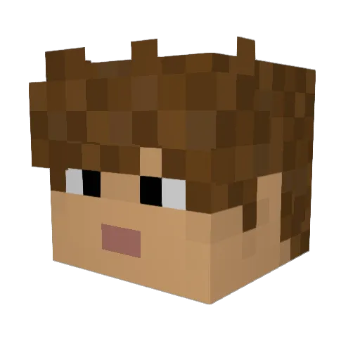 LostBoyDev Minecraft avatar head, 3D render