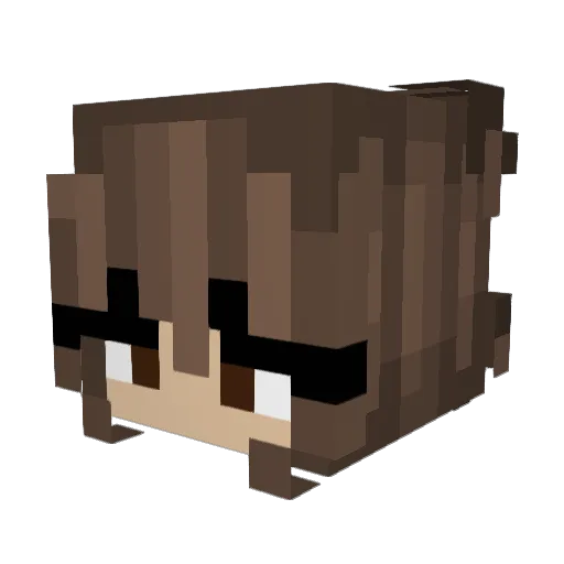 LostDystopia Minecraft avatar head, 3D render