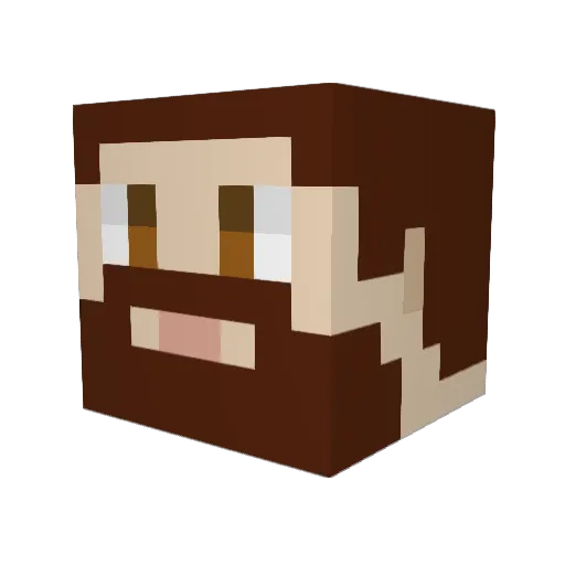 LostEngineer Minecraft avatar head, 3D render