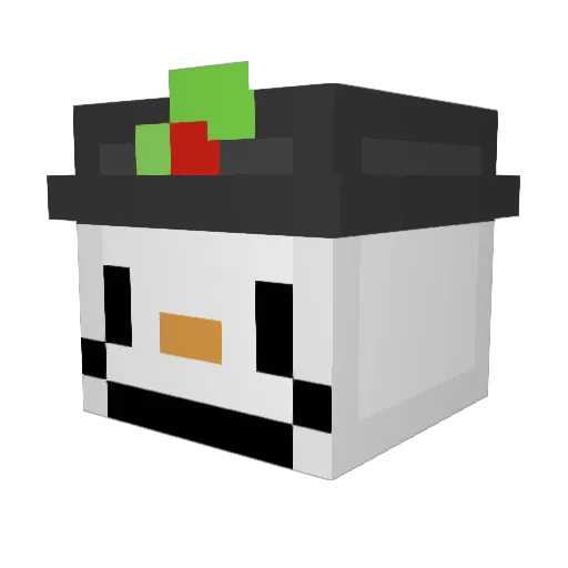 LostFrosts Minecraft avatar head, 3D render