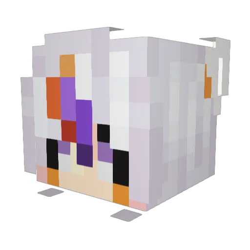 LostGirl_Holiday Minecraft avatar head, 3D render