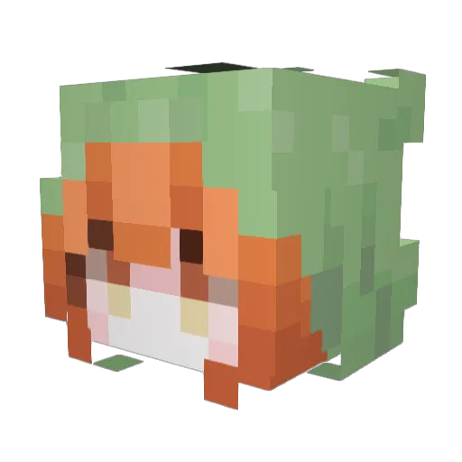 LostHades Minecraft avatar head, 3D render