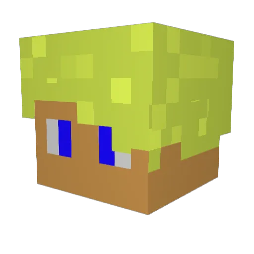 LostHenri Minecraft avatar head, 3D render