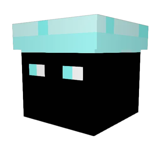 LostInGalaxy Minecraft avatar head, 3D render