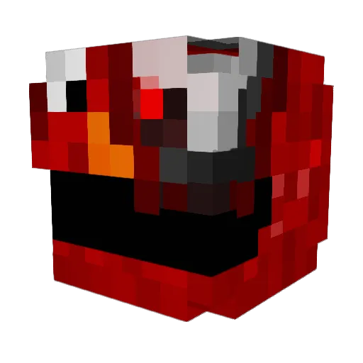 LostInMN Minecraft avatar head, 3D render