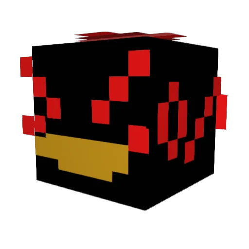 LostInPain_ Minecraft avatar head, 3D render