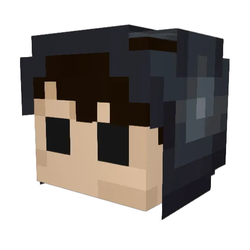 LostInShad0w Minecraft avatar head, 3D render