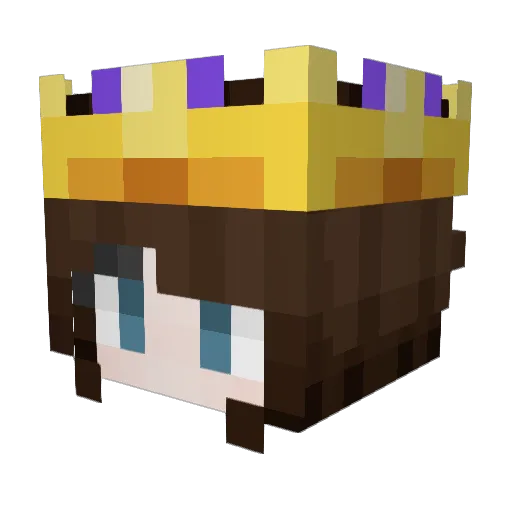 LostInStardust Minecraft avatar head, 3D render