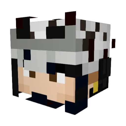 LostLogos Minecraft avatar head, 3D render