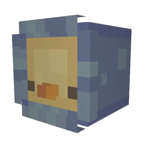 LostLoser360 Minecraft avatar head, 3D render