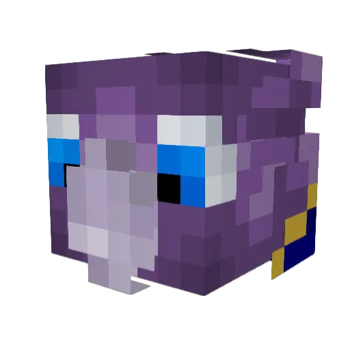LostLumen Minecraft avatar head, 3D render