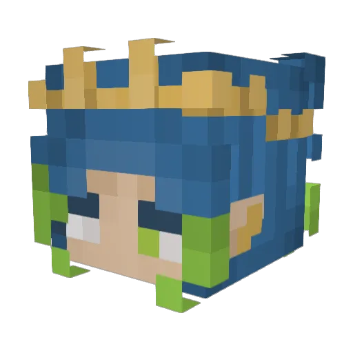 LostLyn Minecraft avatar head, 3D render