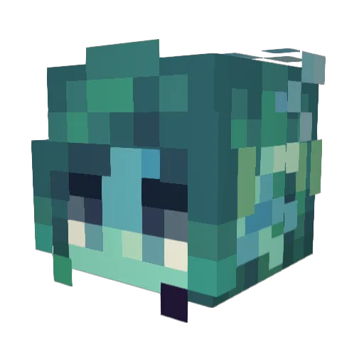 LostMaia Minecraft avatar head, 3D render