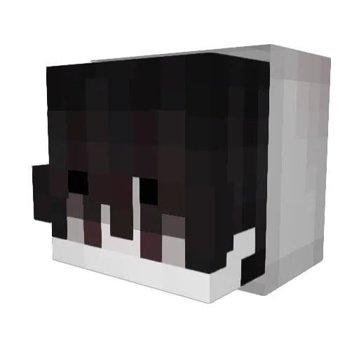 LostNvu Minecraft avatar head, 3D render