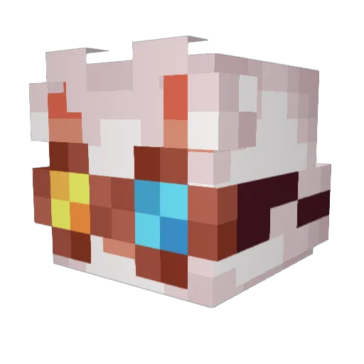 LostOnes93 Minecraft avatar head, 3D render
