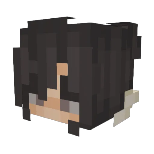 LostOranges Minecraft avatar head, 3D render