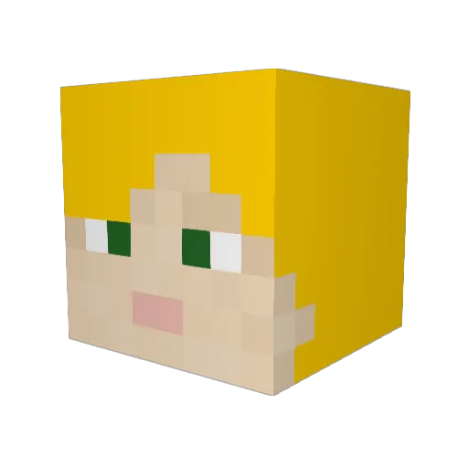 LostPerson101 Minecraft avatar head, 3D render