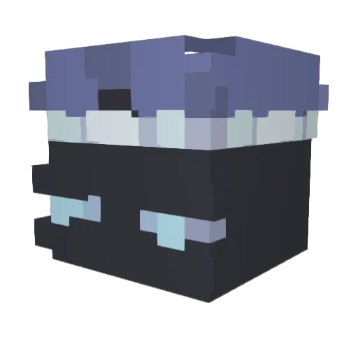 LostRobin3666 Minecraft avatar head, 3D render