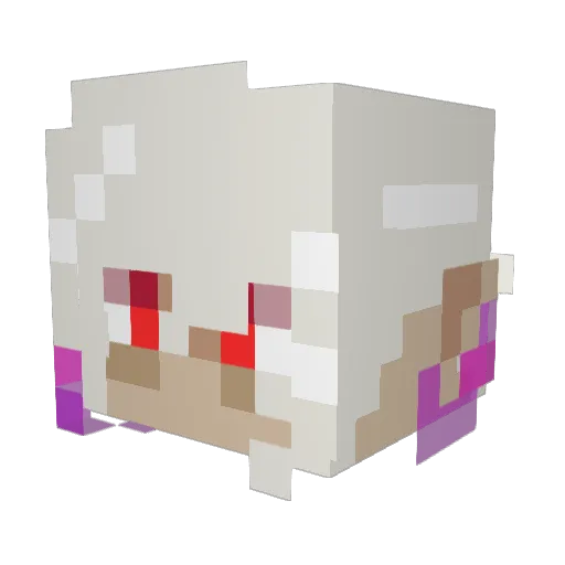 LostSilver Minecraft avatar head, 3D render