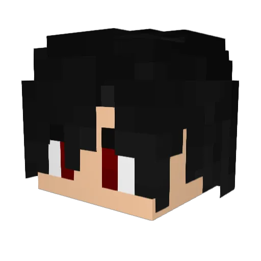 LostSou Minecraft avatar head, 3D render