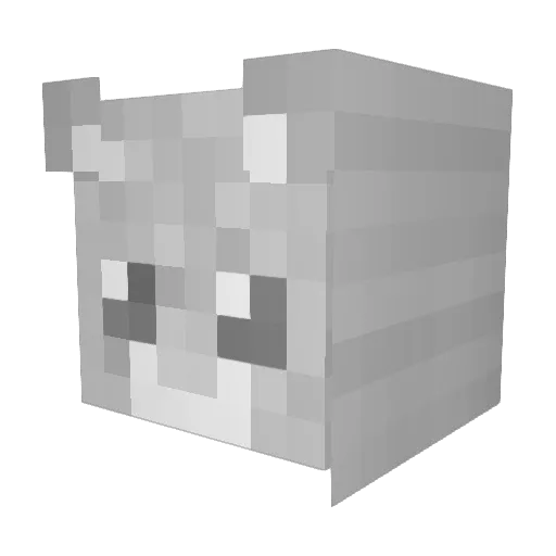 LostStarling Minecraft avatar head, 3D render