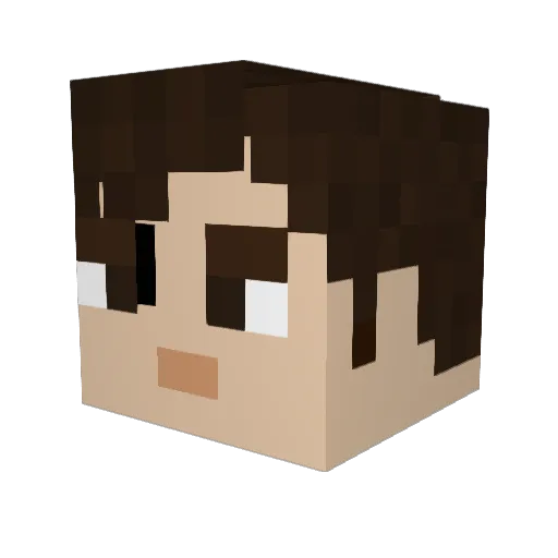 Lost_4_Ju Minecraft avatar head, 3D render